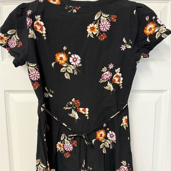Abercrombie & Fitch Women’s Black Floral Button Up Dress Size XS - Picture 7 of 13